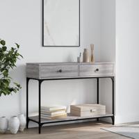 Wandtafel 100x34,5x75 cm bewerkt hout grijs sonoma eikenkleurig - thumbnail