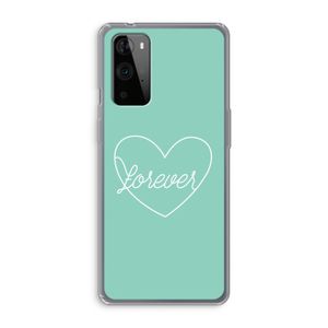 Forever heart pastel: OnePlus 9 Pro Transparant Hoesje