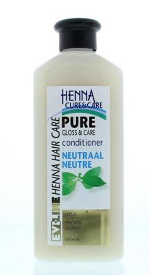 Henna Cure&Care Conditioner pure no parabens neutraal 400 Milliliter Henna Cure&Care Conditioner pure no parabens neutraal 400 Milliliter