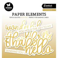 Studio Light • essentials paper elements sentiments gold foil