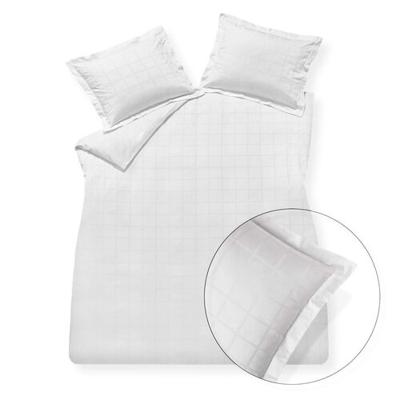Vandyck Vandyck Home 78 Check 300Tc Dekbedovertrek Lits-jumeaux XL (260x240) white