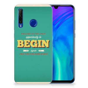 Honor 20 Lite Siliconen hoesje met naam Quote Begin