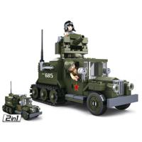 Sluban wwii - gaz geallieerde half-track 2in1
