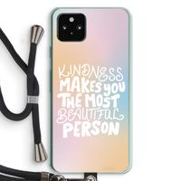The prettiest: Pixel 5a 5G Transparant Hoesje met koord