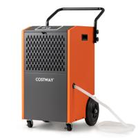 73 L/dag Commerciële Ontvochtiger Industriële Bouwdroger met Afvoerslang & 24-uurs Timer Oranje