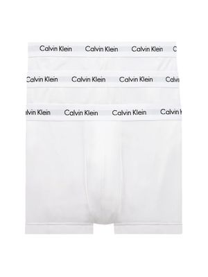 Calvin Klein - 3p Low R Trunk - Cotton Stretch - 100, Maat:S