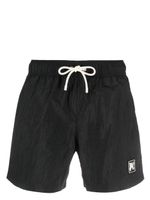 Palm Angels monogram-appliqu� swim shorts - Noir - thumbnail