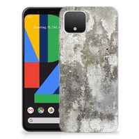 Google Pixel 4 TPU Siliconen Hoesje Beton Print