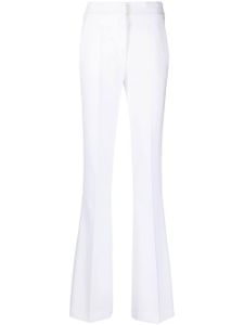 Genny pantalon évasé à taille haute - Blanc