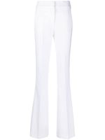 Genny pantalon évasé à taille haute - Blanc