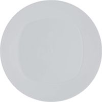 4x Stuks onbreekbare kunststof ontbijt/dinerbordjes - wit - 24 cm 4x Stuks onbreekbare kunststof ontbijt/dinerbordjes - wit - 24 cm