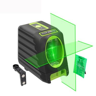 VAK - 1G 1V1H 40mW & 10mW 2 lijn groene Beam Laser-niveau die betrekking hebben op muren en vloeren (groen)
