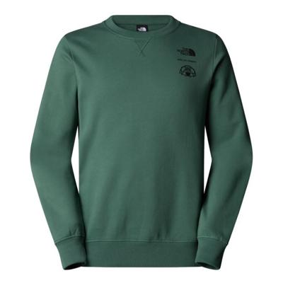 The North Face Outdoor Graphic Crew Trui Heren Duck Green L