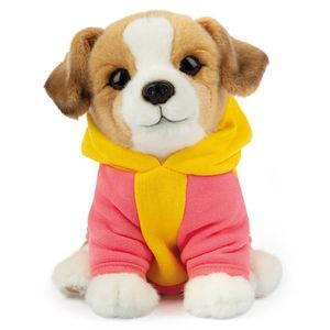 Studio Pets Jacky knuffelhond met hoodie - 23 cm