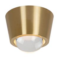 Lucide RIGON - Plafonnière - Ø 9 cm - LED - 1x7W 3000K - Mat Goud / Messing