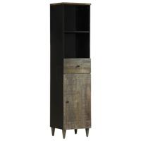 Badkamerkast 38x33x160 cm massief mangohout
