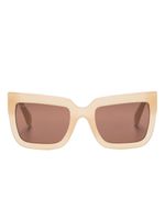 Off-White Eyewear Firenze tinted square-frame sunglasses - Tons neutres