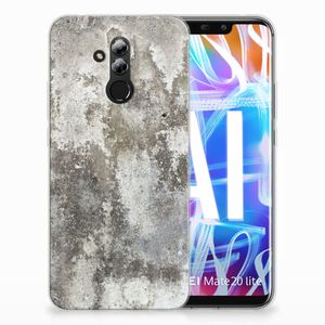 Huawei Mate 20 Lite TPU Siliconen Hoesje Beton Print