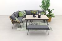 Garden Impressions Margriet lounge dining set - Naturel - 6 delig Garden Impressions Margriet lounge dining set - Naturel - 6 delig