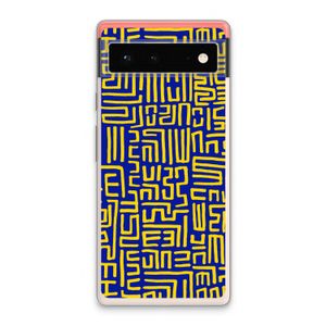 Majorelle Blue Print: Google Pixel 6 Transparant Hoesje