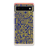 Majorelle Blue Print: Google Pixel 6 Transparant Hoesje