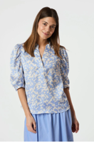 Neo Noir Roella Graphic Fade Blouse light blue