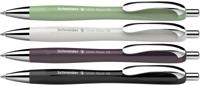 Schneider balpen Slider Rave Trend, extra breed, blauwe inkt, geassorteerde kleuren, doos van 3+1 gratis