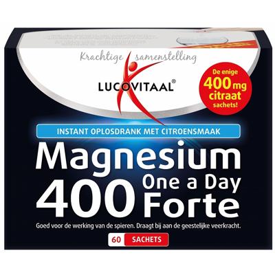 Lucovitaal Magnesium 400 Forte Citroensmaak 60Stuks