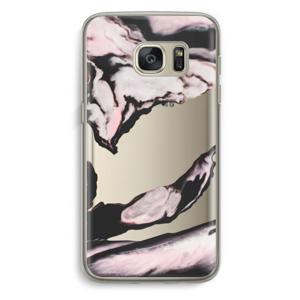 Roze stroom: Samsung Galaxy S7 Transparant Hoesje