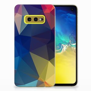 Samsung Galaxy S10e TPU Hoesje Polygon Dark