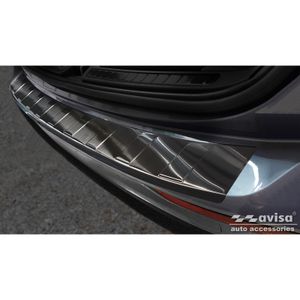 Zwart RVS Bumper beschermer passend voor Volvo V60 II 2018- incl. Cross Country AV245300