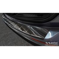 Zwart RVS Bumper beschermer passend voor Volvo V60 II 2018- incl. Cross Country AV245300