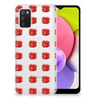 Samsung Galaxy A03S | Siliconen Case | Paprika Red