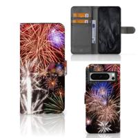 Google Pixel 8 Pro | Wallet Case | met Pasjes | Vuurwerk