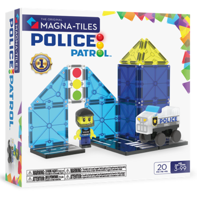 Magna-Tiles Police Patrol 20 stuks