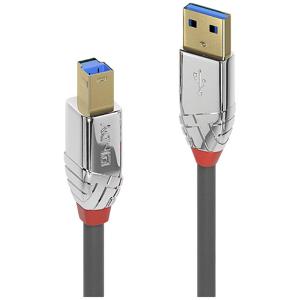 LINDY USB-kabel USB 3.2 Gen1 (USB 3.0 / USB 3.1 Gen1) USB-A stekker, USB-B stekker 3.00 m Grijs 36663