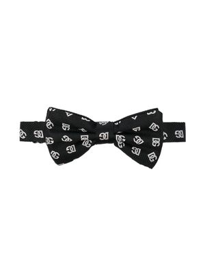 Dolce & Gabbana Kids nœud papillon à motif monogrammé - Noir