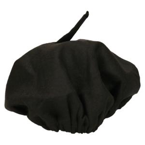 Smiffys carnaval verkleed Franse baret - zwart - polyester - dames en heren