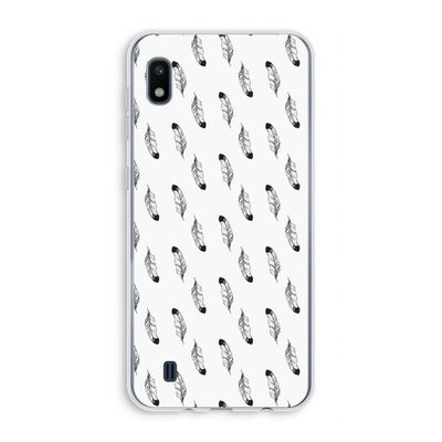Pluimen: Samsung Galaxy A10 Transparant Hoesje