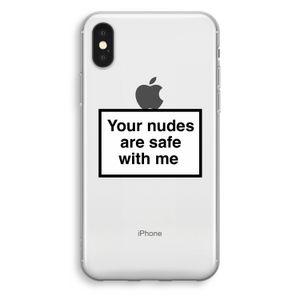 Safe with me: iPhone XS Transparant Hoesje