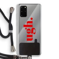 Ugh: Samsung Galaxy S20 Plus Transparant Hoesje met koord
