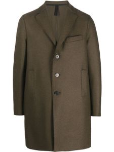 Harris Wharf London manteau en laine vierge à boutonnière - Vert