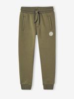 Joggingbroek van molton jongens kaki