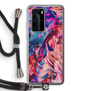 Pink Orchard: Huawei P40 Pro Transparant Hoesje met koord