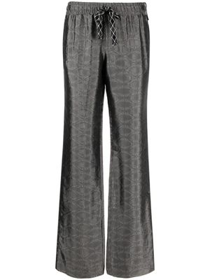 Zadig&Voltaire pantalon évasé à Pomy motif en jacquard - Gris