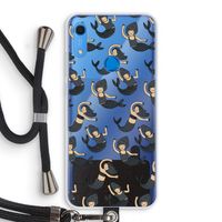 Zeemeermin: Huawei Y6s Transparant Hoesje met koord