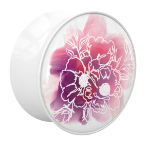 Double Flared Plug met La vie en rouge Acryl Tunnels & Plugs