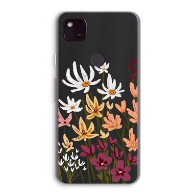 Painted wildflowers: Google Pixel 4a 5G Transparant Hoesje