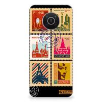 Nokia X10 | X20 | Silliconen Back Cover | Postzegels