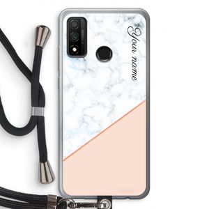 Marmer in stijl: Huawei P Smart (2020) Transparant Hoesje met koord